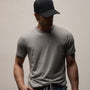 Brushed Lotus Crew In Heather Grey | James Perse Los Angeles