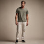 Brushed Lotus Crew in Palm | James Perse Los Angeles