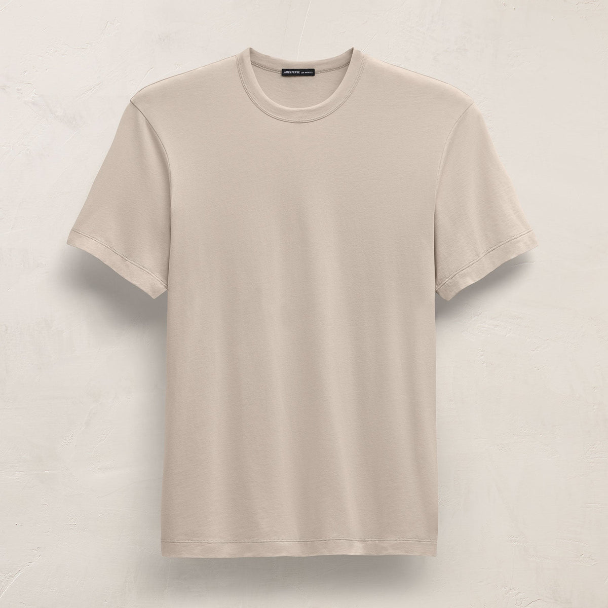 Brushed Lotus Crew in Pearl | James Perse Los Angeles