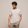 Brushed Lotus Crew in Pearl | James Perse Los Angeles