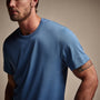 Brushed Lotus Crew in Spectrum Blue | James Perse Los Angeles