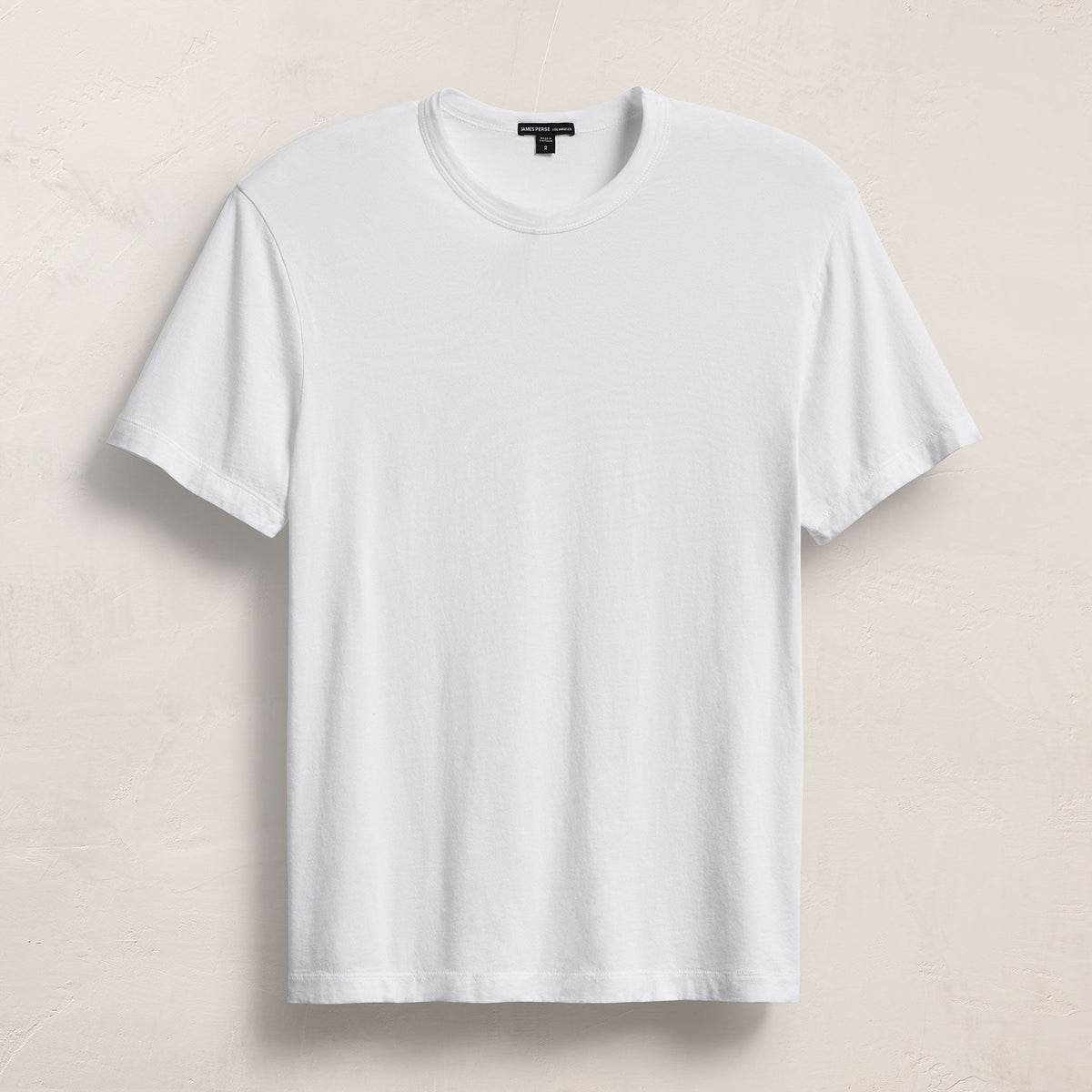 Brushed Lotus Crew in White | James Perse Los Angeles