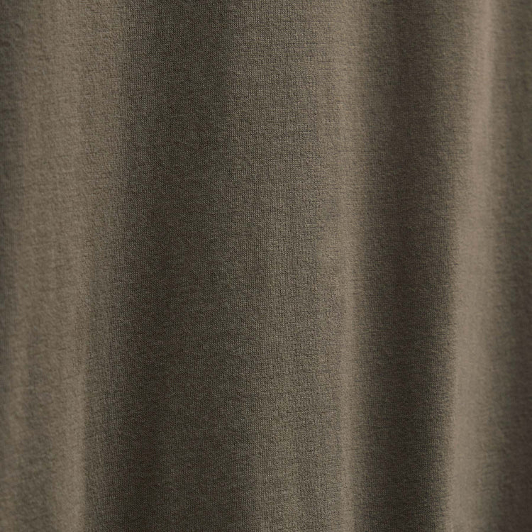Brushed Lotus Long Sleeve Crew in Army Green | James Perse Los Angeles