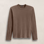 Brushed Lotus Long Sleeve Crew in Caribou | James Perse Los Angeles