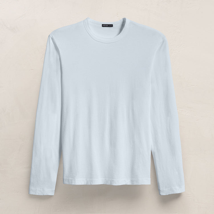 Brushed Lotus Long Sleeve Crew in Memory | James Perse Los Angeles