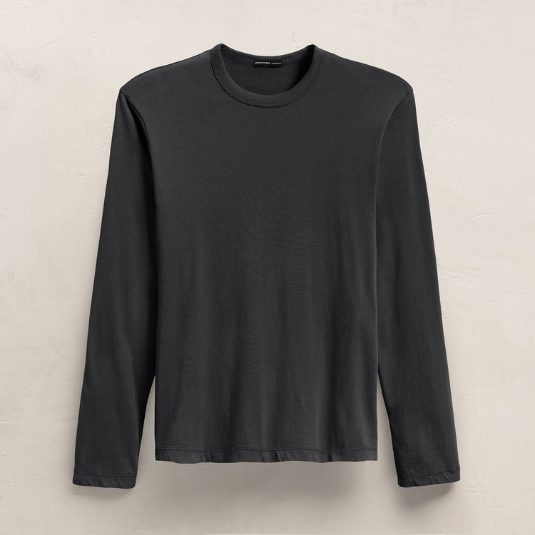 Brushed Lotus Long Sleeve Crew in Magma | James Perse Los Angeles