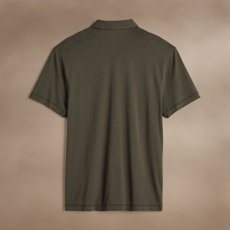 Brushed Lotus Polo in Army Green | James Perse Los Angeles