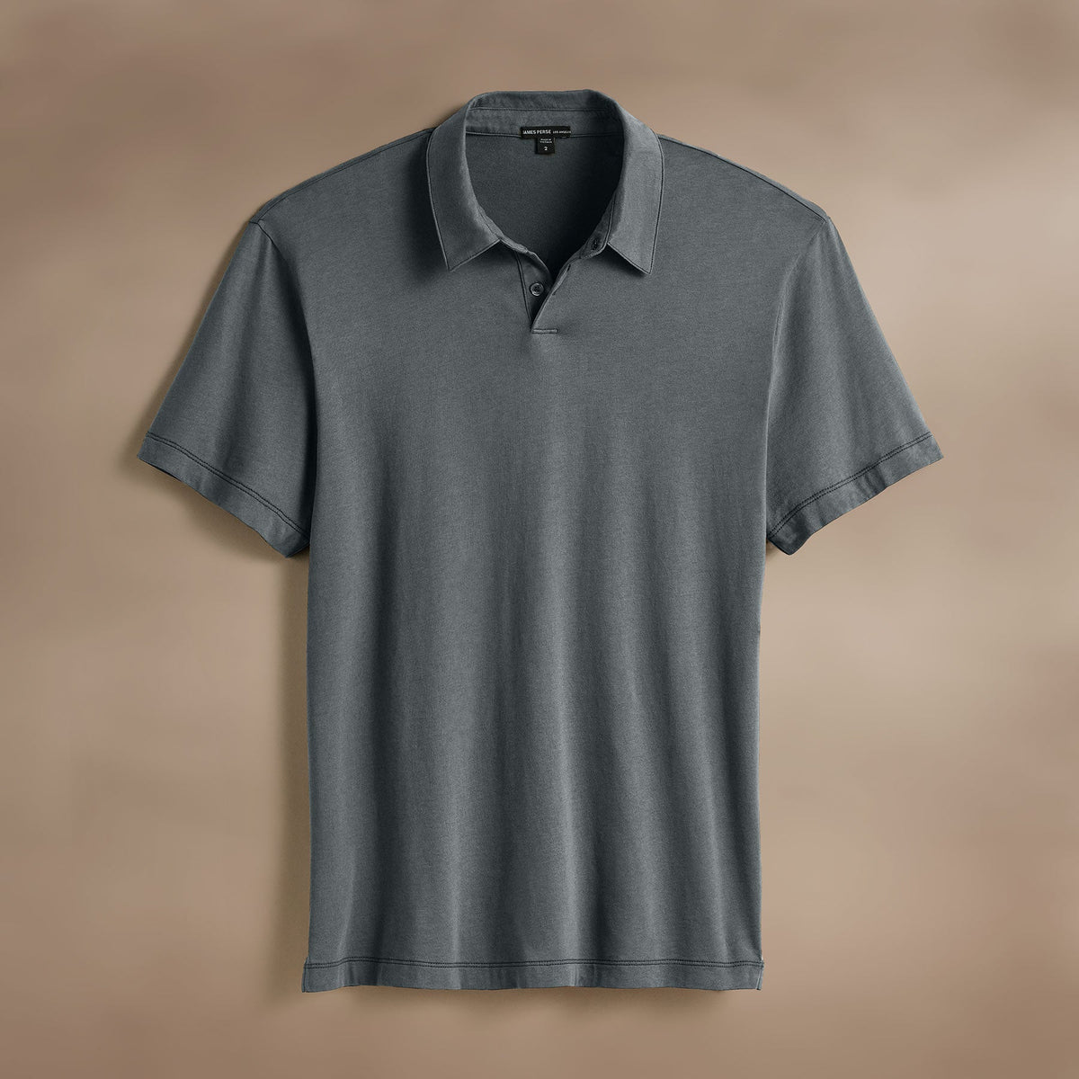 Brushed Lotus Polo in Asphalt | James Perse Los Angeles