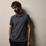 Brushed Lotus Polo in Asphalt | James Perse Los Angeles
