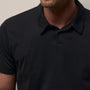 Brushed Lotus Polo in Black | James Perse Los Angeles