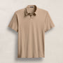 Brushed Lotus Polo in Coffee | James Perse Los Angeles FLAT
