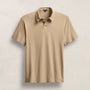 Brushed Lotus Polo in Light Khaki | James Perse Los Angeles
