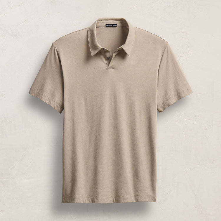 Brushed Lotus Polo in Overcast | James Perse Los Angeles