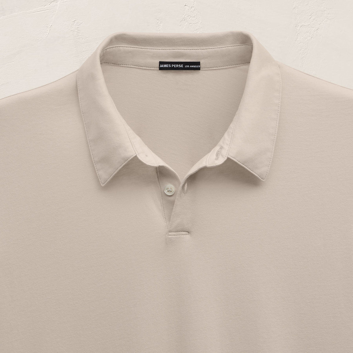 Brushed Lotus Polo in Pearl | James Perse Los Angeles