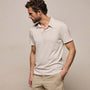Brushed Lotus Polo in Pearl | James Perse Los Angeles
