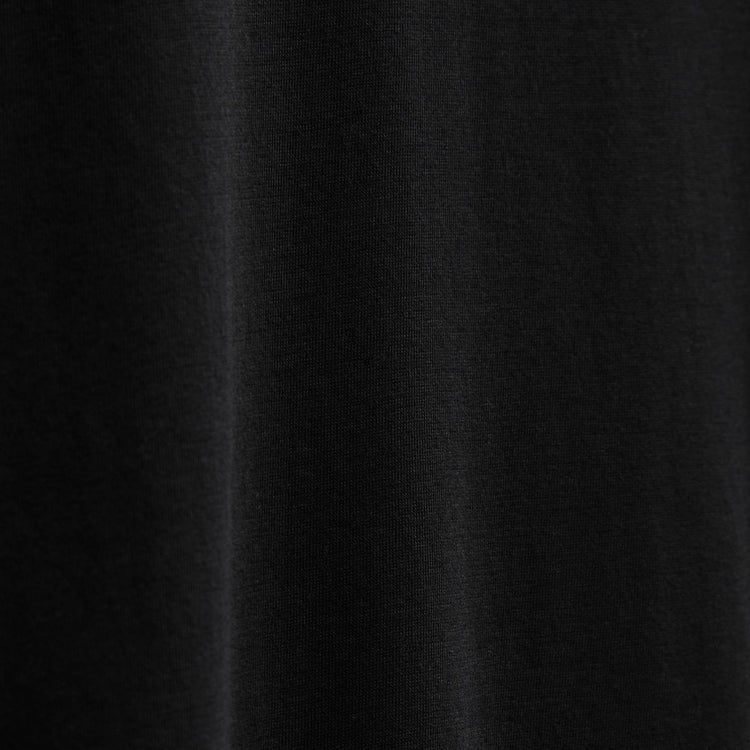 Brushed Lotus Long Sleeve Polo in Black | James Perse Los Angeles