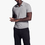 Brushed Stretch Jersey Polo In Silver Grey | James Perse Los Angeles
