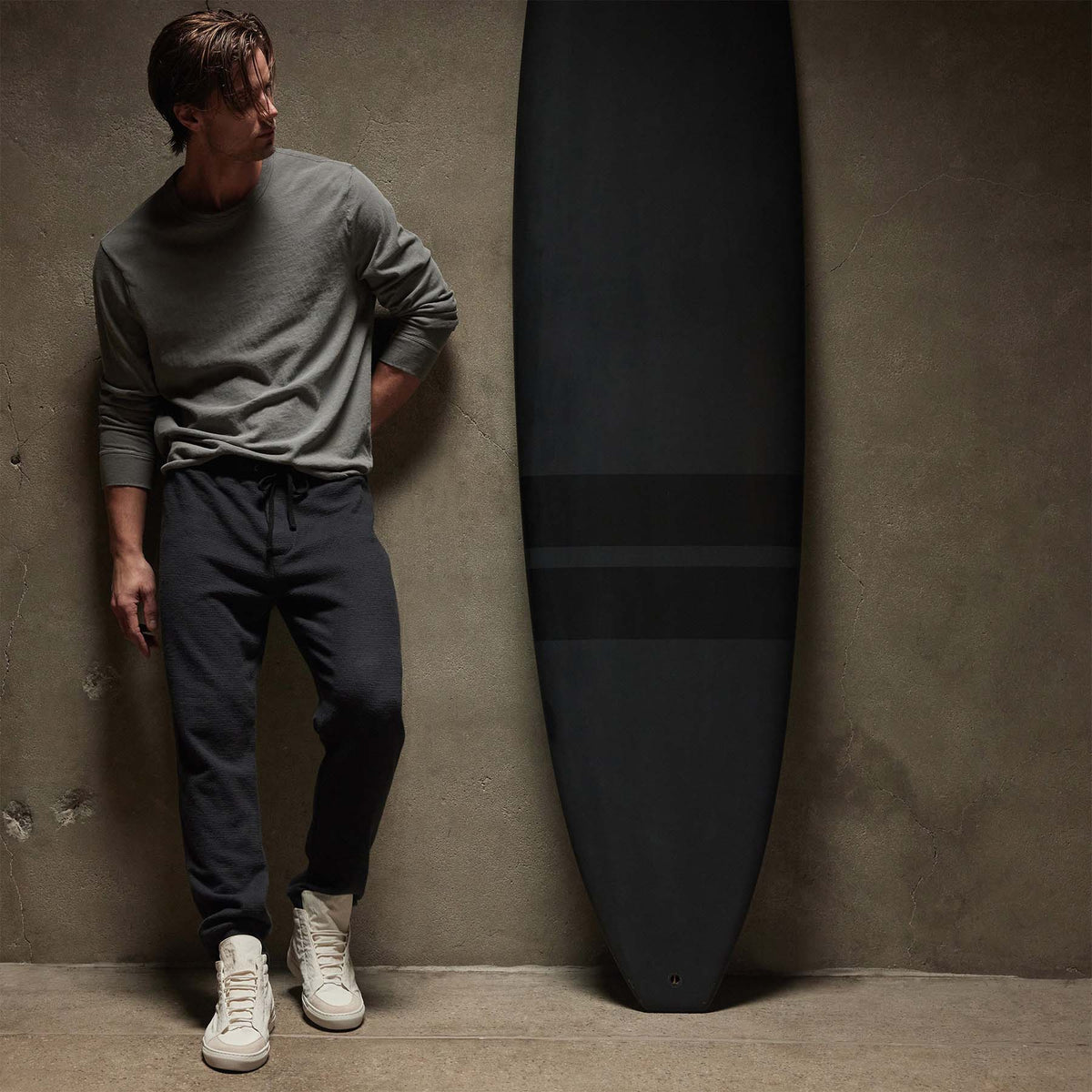 Thermal Knit Lounge Pant in Magma | James Perse Los Angeles