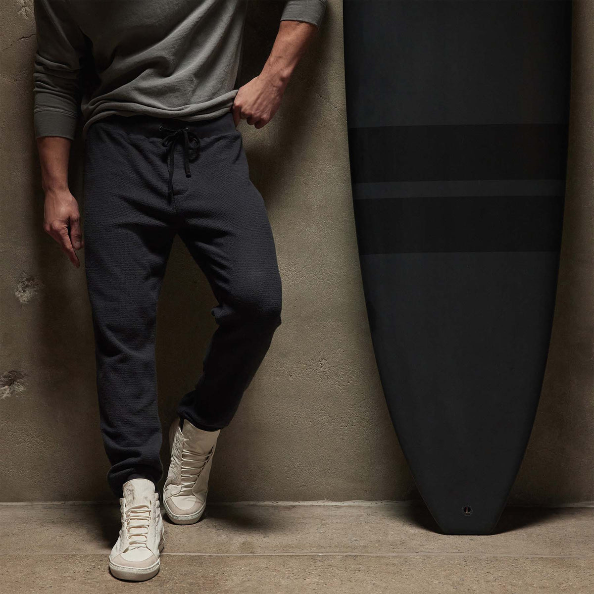 Thermal Knit Lounge Pant in Magma | James Perse Los Angeles