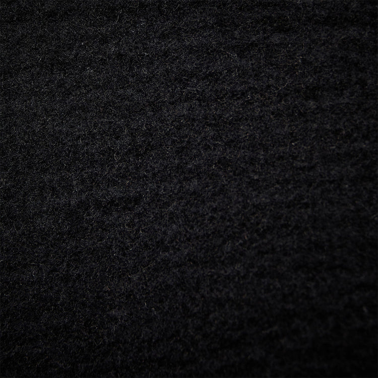 Brushed Thermal Knit Hooded Robe in Black | James Perse Los Angeles
