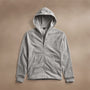 Brushed Thermal Zip Up  in Heather Grey | James Perse Los Angeles