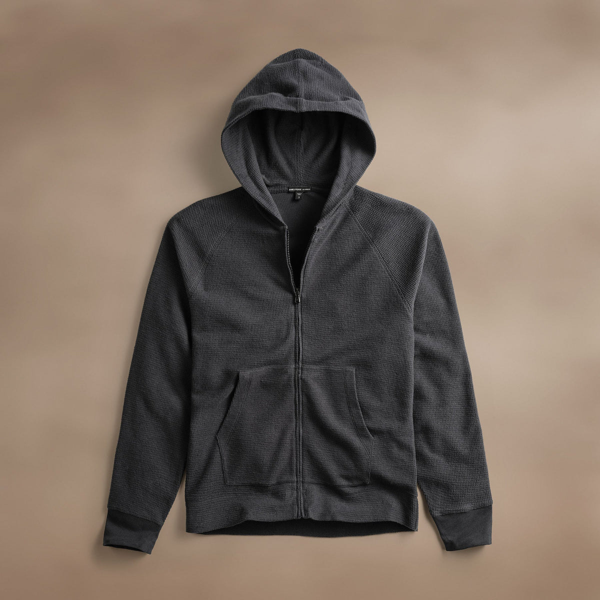 Brushed Thermal Zip Up  in Magma | James Perse Los Angeles
