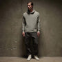 Thermal Knit Hooded Raglan in Dapple | James Perse Los Angeles