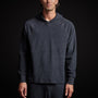Thermal Knit Hooded Raglan in French Navy | James Perse Los Angeles