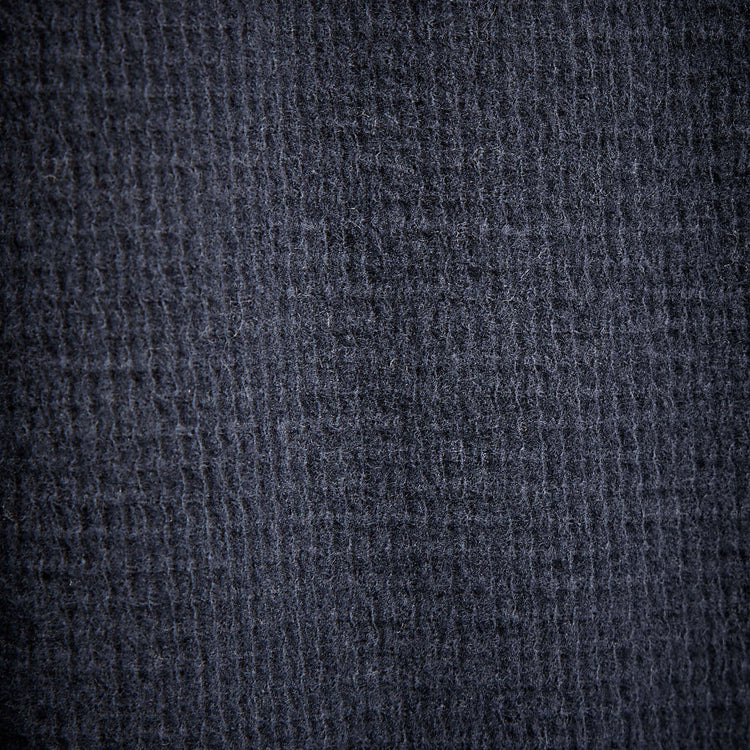 Thermal Knit Hooded Raglan in French Navy | James Perse Los Angeles