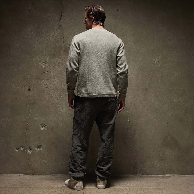 Thermal Knit Henley in Dapple | James Perse Los Angeles