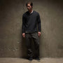 Thermal Knit Henley in Magma | James Perse Los Angeles