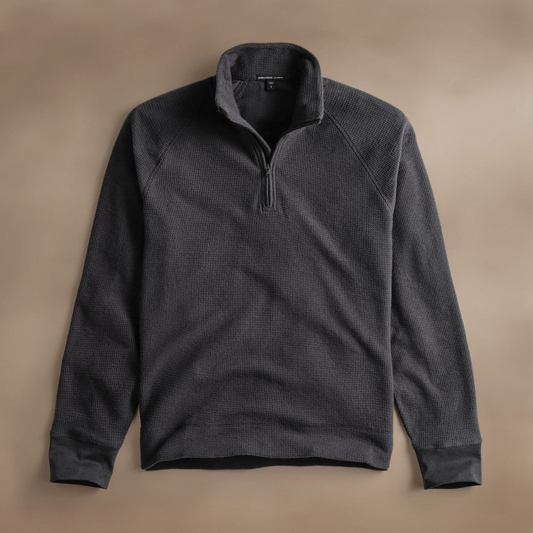 Brushed Thermal Half Zip  in Magma | James Perse Los Angeles
