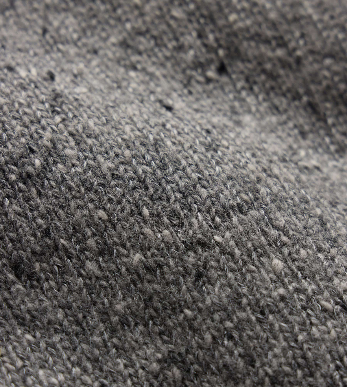 Marled Cashmere Linen Crew in Heather Grey | James Perse Los Angeles