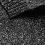 Marled Cashmere Linen Long Sleeve Open Polo in Charcoal | James Perse Los Angeles