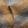 Baja Stripe Cashmere Hoodie in Heather Grey/Toffee | James Perse Los Angeles