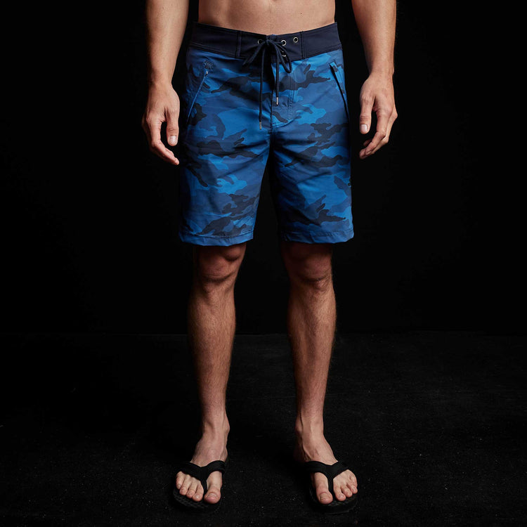 Camo Zip Pocket Boardshort in Pacific Camo/Deep | James Perse Los Angeles