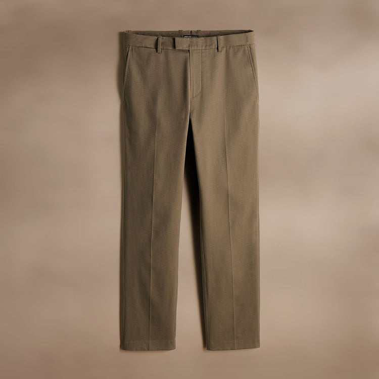 Cashmere Touch Twill Trouser in Mushroom | James Perse Los Angeles