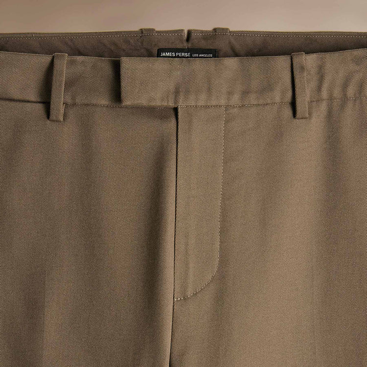 Cashmere Touch Twill Trouser in Mushroom | James Perse Los Angeles