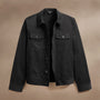 Cashmere Touch Cotton Jean Jkt in Black | James Perse Los Angeles