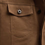 Cashmere Touch Cotton Trucker Jacket in Gingerbread | James Perse Los Angeles FLAT