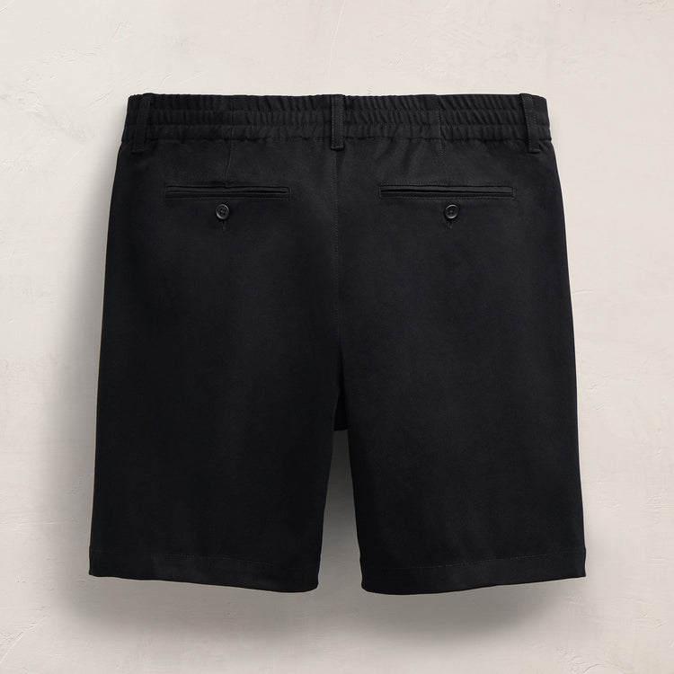 Oversized Pleated Shorts in Black | James Perse Los Angeles
