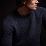 Cotton Wool Blend Chunky Raglan in Navy | James Perse Los Angeles 