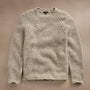 Cotton Wool Blend Chunky Raglan  in Stone | James Perse Los Angeles