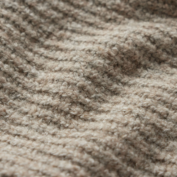 Cotton Wool Blend Chunky Raglan  in Stone | James Perse Los Angeles