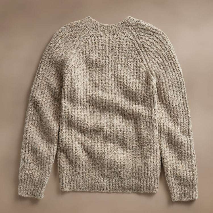 Cotton Wool Blend Chunky Raglan  in Stone | James Perse Los Angeles