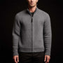 Dbl Bed Zip Cardigan in Flint | James Perse Los Angeles