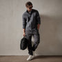 Dbl Bed Zip Cardigan in Flint | James Perse Los Angeles