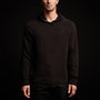 Cashmere Hooded Raglan in Black | James Perse Los Angeles