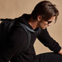 Cashmere Hooded Raglan in Black | James Perse Los Angeles