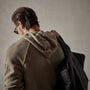 Cashmere Hooded Raglan in Khaki | James Perse Los Angeles